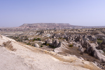 Aerial view of Goreme town in Cappadocia