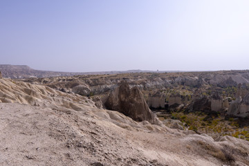 Aerial view of Goreme town in Cappadocia