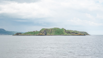 Fototapeta na wymiar island in the sea scotland uk