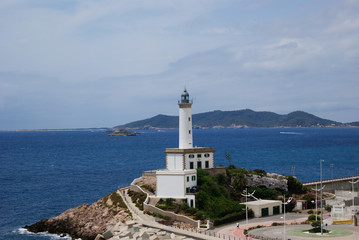 A cloudy day from Ibiza lighthouse, Spain
