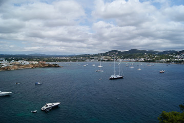 Fototapeta premium View of Talamanca beach in Ibiza, Spain