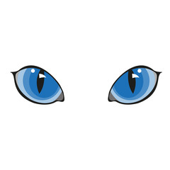Beautiful cat eyes. Simple flat vector illustration