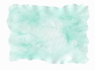 abstract turquoise watercolour background with space for your text or image