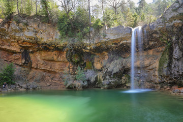 Waterfalls in Catalonia: gorgs de la Cabana, Campdevanol, Girona © estivillml