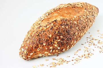 Whole wheat bread with seeds