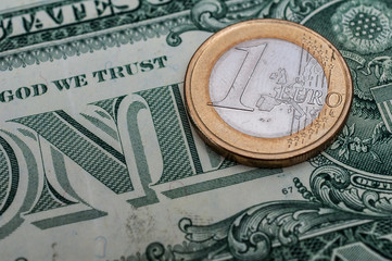 Porträt auf der 1 US Dollar Banknote 