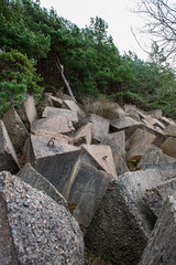 Obraz premium stone brick tectured pattern in nature