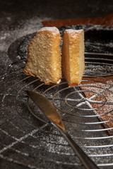 slices of a bundt cake