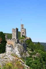 la forteresse d'Aiguèze dans le Gard