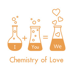 You and me and our chemistry of love. Valentine's