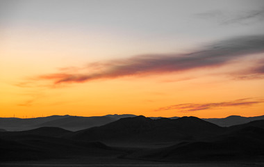 Fototapeta premium sunset in the mountains