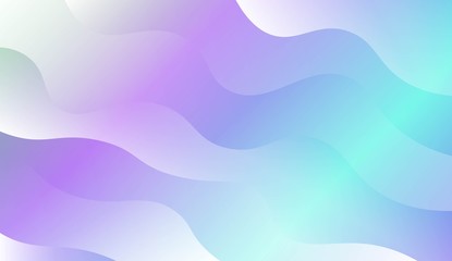 Template Background With Wave Geometric Shape. For Design, Presentation, Business. Vector Illustration with Color Gradient.