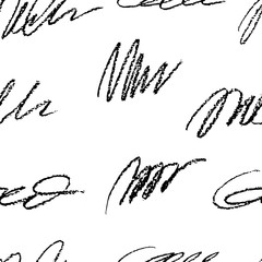 Black and white seamless pattern marker and ink. Background in minimalist Scandinavian style hand-drawn for fabric, Wallpaper, wrapping paper, bed linen. Vector