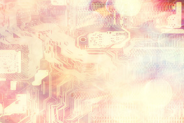 Obraz premium abstract microelectronics background / modern technology concept industry background development