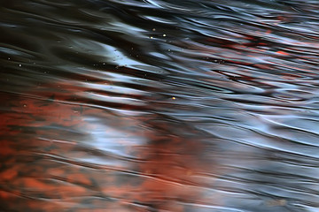 abstract background ripples on water / brown stream, water texture brown color on the swamp, peat