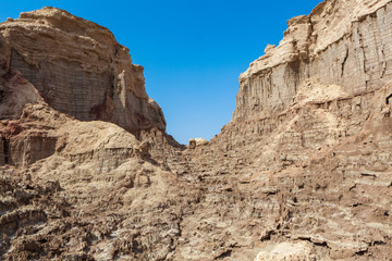 Dallol salt mountains in the Danakil Depression