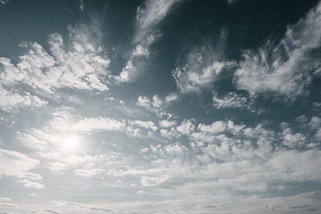 landscape beautiful blue sky with clouds outdoor