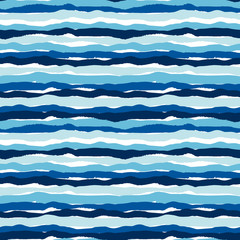 Vector zee naadloze patroon met hand getrokken texturen. Modern abstract ontwerp