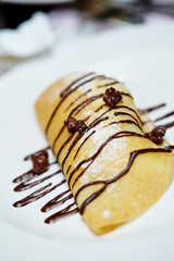 pancakes with maple syrup
