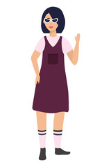 Fototapeta premium Isolated woman design vector illustrator