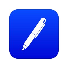 Marker pen icon digital blue for any design isolated on white vector illustration