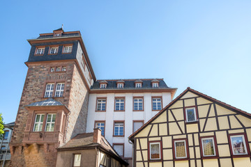 historic city bensheim in hesse germany