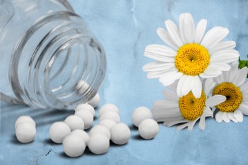 Obraz na płótnie Canvas Homeopathic medicine.