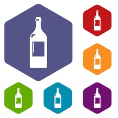 Empty bottle icon. Simple illustration of empty bottle vector icon for web