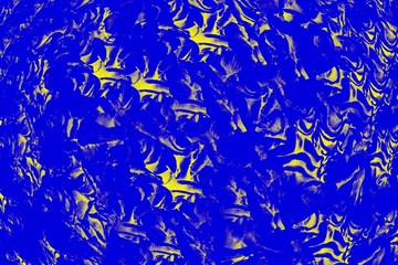 Deep blue background with luminous yellow elements. Abstract background