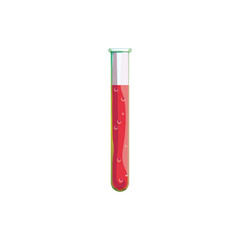 Vector test tubes filled with red substance