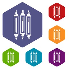 Marker pen icon. Simple illustration of marker pen vector icon for web