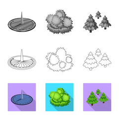 Isolated object of urban and street symbol. Set of urban and relaxation vector icon for stock.