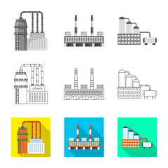 Obraz premium Isolated object of production and structure logo. Set of production and technology vector icon for stock.