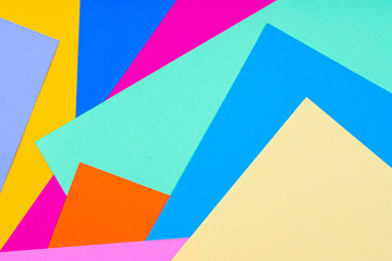 Multicolor background from a cardboard of different colors