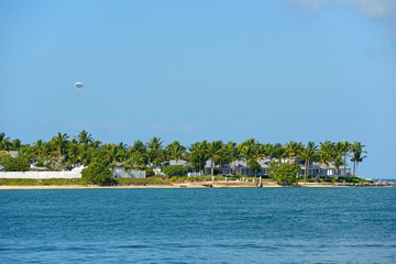 Sunset Key next to Key West in Florida Keys, Florida, USA.