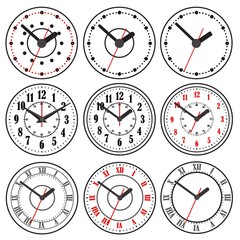 Clock icon. World time concept. Business background. Internet marketing.