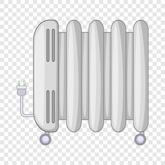 Electric heater icon. Cartoon illustration of electric heater vector icon for web