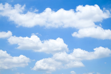 Naklejka na ściany i meble Soft focus Blue sky with cloud