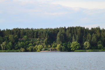 View from river to shore