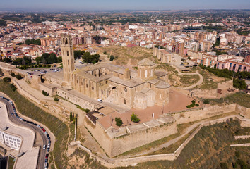 Aerial view of  Cathedral of Lleida