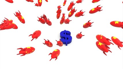 china missles to dollar