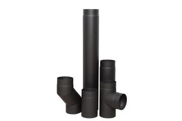 Necessary element of pipe for home fireplace © fotohelen