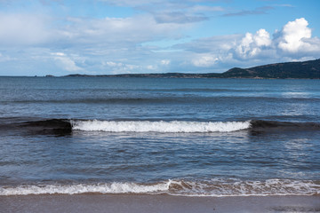 Wave off the coast of Corsica, France