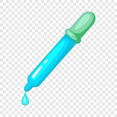 Pipette icon. Cartoon illustration of pipette vector icon for web