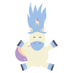 cute adorable unicorn fairy character