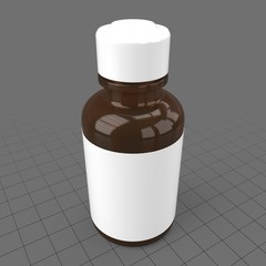 Small pill bottle with label 2