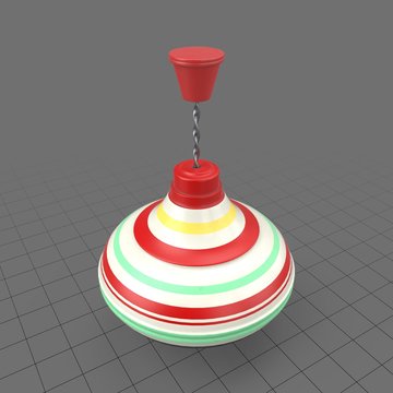 Striped spinning top