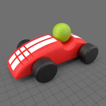 Wooden race car