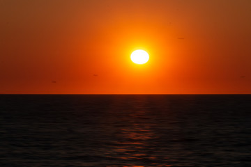 Sonnenuntergang über Meer