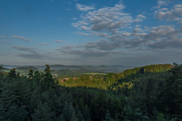 Fototapeta na wymiar Outlook near Ceska Kamenice town in national park